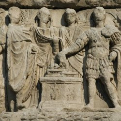 Thessaloniki, Arch of Galerius, Galerius sacrificing to Jupiter