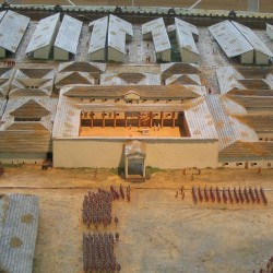 Haltern, Model of the central part of the fortress