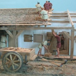 Haltern, Model of the barracks, detail