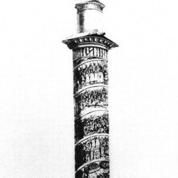 Constantinople, Column of Arcadius, drawing