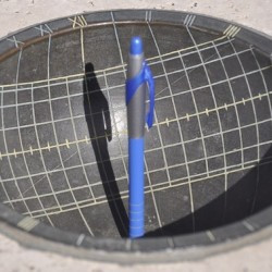 Aquincum, Great dwelling, Sundial (with a modern gnomon)