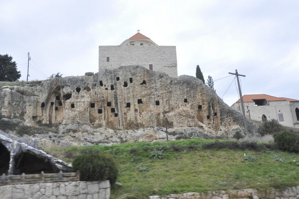 Rock tombs in Amioun