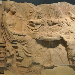 Philippi, Relief with a funerary meal