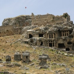 Tlos, Acropolis and tombs (with Ottoman fort)