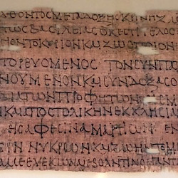 Papyrus with the text of the Creed