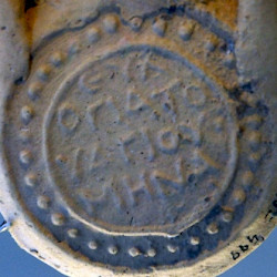 Coptic Pilgrim's Bottle of St.Menas with a text
