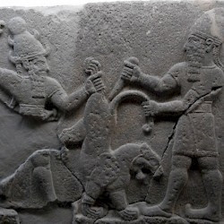 Karchemish, Neo-Hittite relief of a fight against a lion