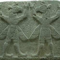 Karchemish, Neo-Hittite relief of two winged demons