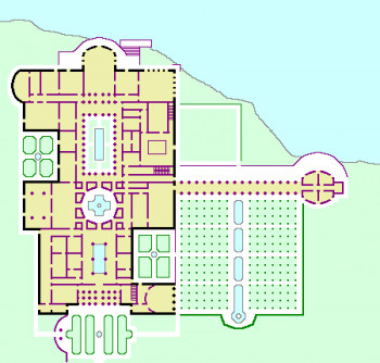 Laurentinum, Map of Pliny's estate