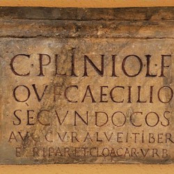 Como, Pliny's inscription (copy)