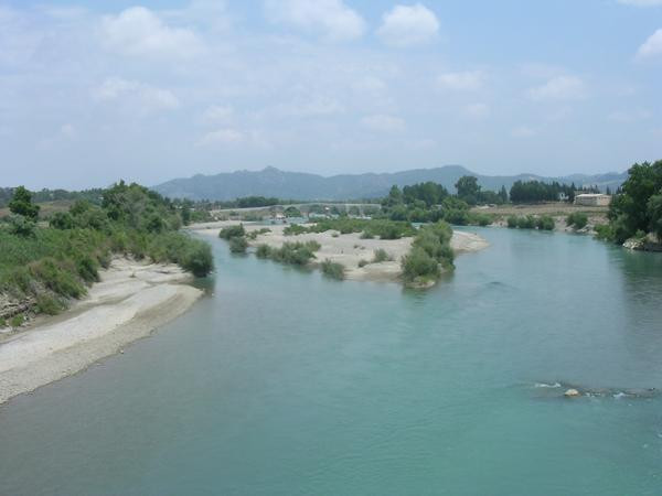 The river Eurymedon, south of Aspendus