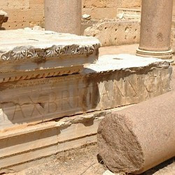 Lepcis Magna, Severan basilica, inscription