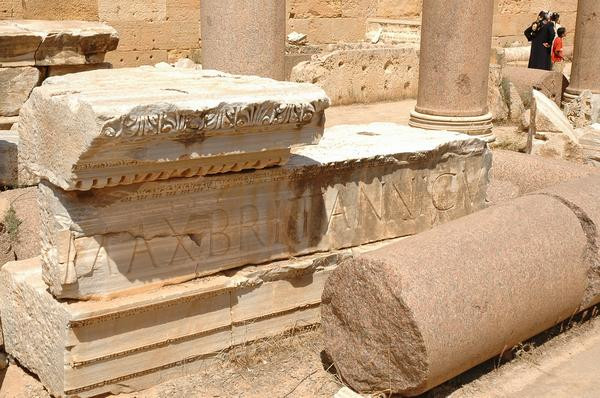 Lepcis Magna, Severan basilica, inscription