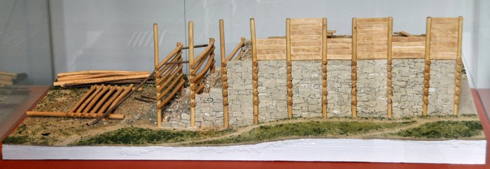 Model of a "Murus Gallicus"