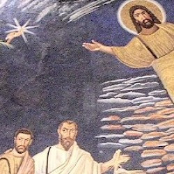 Rome, SS Cosma e Damiano, Phoenix on a mosaic