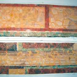 Ensérune, Wall [painting (first Pompeian style)