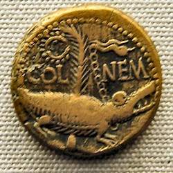 Nemausus, Coin with crocodile