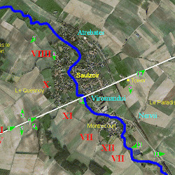 Sabis battlefield, Satellite photo