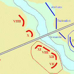 Sabis battlefield, map
