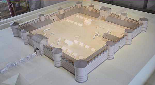 Bürgel, Model of the fourth-century fort