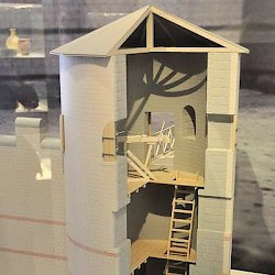 Bürgel, Model of a corner tower