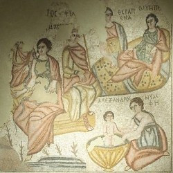 Baalbek, Mosaic of the Birth of Paris
