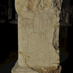 Baalbek, Dedication to Sabina
