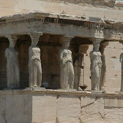 Athens, Acropolis, Erechtheion, the Caryatids