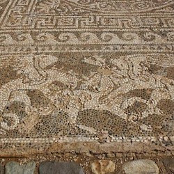Olynthus, Mosaic of Bellerophon, Griffins