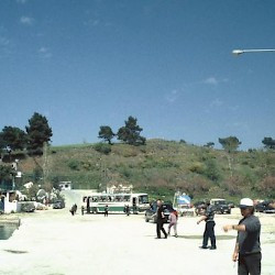 Xerxes' canal, Funeral mound