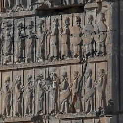 Persepolis, Hall of 100 Columns, Southwestern gate, Relief of soldiers