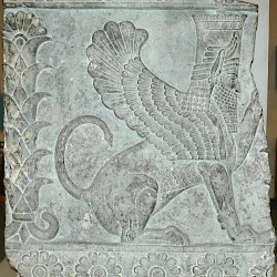 Persepolis, Palace of Artaxerxes, Relief of a sphinx