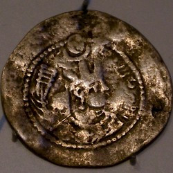 Coin of the Kushans (imitation of a Sasanian coin)