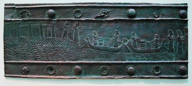 The Sack of Tyre, as shown on the Balawat Gates (cast)