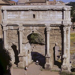 Rome, Forum Romanum, Arch of Severus, View from the west