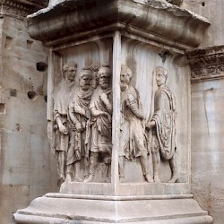Rome, Forum Romanum, Arch of Severus, POWs