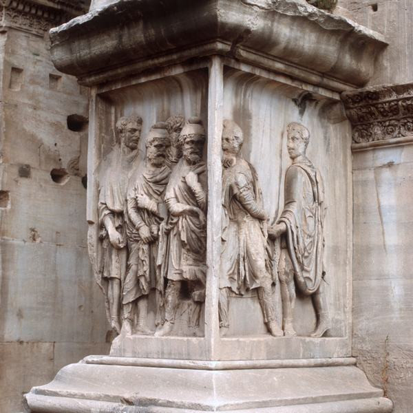 Rome, Forum Romanum, Arch of Severus, POWs