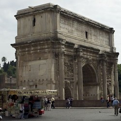 Rome, Forum Romanum, Arch of Severus, View from the north