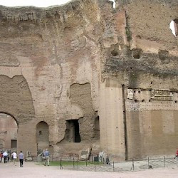 Rome, Baths of Caracalla, northwestern "basilica thermarum"