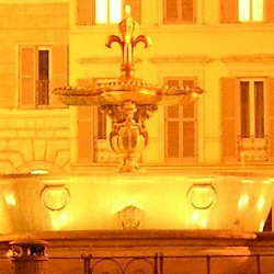 Rome, Baths of Caracalla, bath tub on Piazza Farnese
