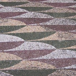 Rome, Baths of Caracalla, Abstract mosaic