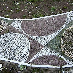 Rome, Baths of Caracalla, Abstract mosaic