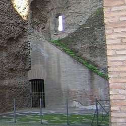Rome, Baths of Caracalla, Vaults and staircase
