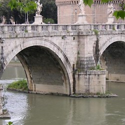 Rome, Bridge of Aelius from the southeast, arches