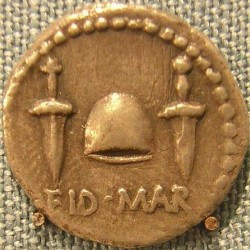Coin of Brutus, commemorating the assassination of Caesar