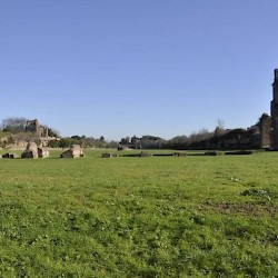 Rome, Circus of Maxentius, View from the starting boxes
