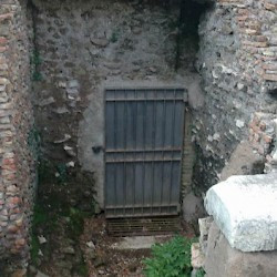 Rome, Door to the Cloaca Maxima (Basilica Julia)