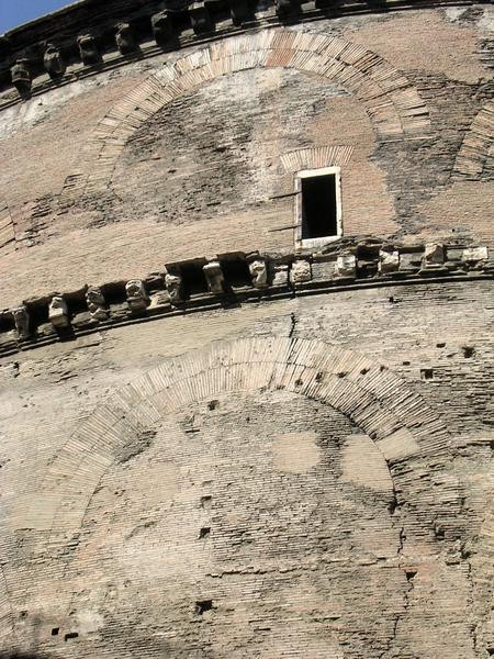 Rome, Pantheon, Brickwork
