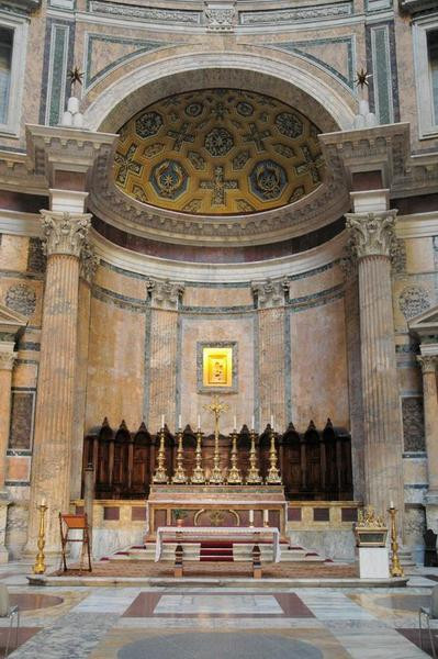 Rome, Pantheon, Interior, Main apse