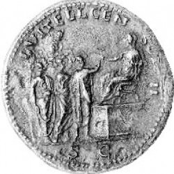 Coin of Lucius Vitellius as censor
